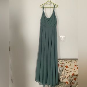 Anthropologie BHLDN Eva dress in moss green